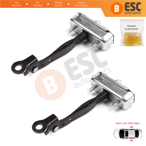 2 Pieces Rear Door Stop Check Assy Limiter Strap for Toyota Camry MK7 V5 XV50 XV55 2011-2019 68630-33092