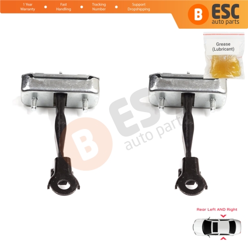 2 Pieces Rear Door Stop Check Assy Limiter Strap for Toyota Camry MK7 V5 XV50 XV55 2011-2019 68630-33092