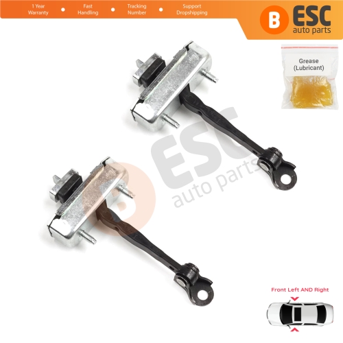 2 Pieces Front Door Stop Check Assy Limiter Strap for Toyota Sequoia MK2 XK60 2008-2022 Tundra MK2 XK50 2007-2021 4-Door 68620-0C023