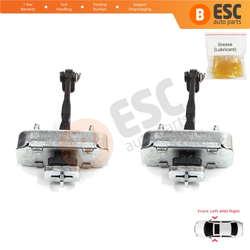 2 Pieces Front Door Stop Check Assy Limiter Strap for Toyota Sequoia MK2 XK60 2008-2022 Tundra MK2 XK50 2007-2021 4-Door 68620-0C023