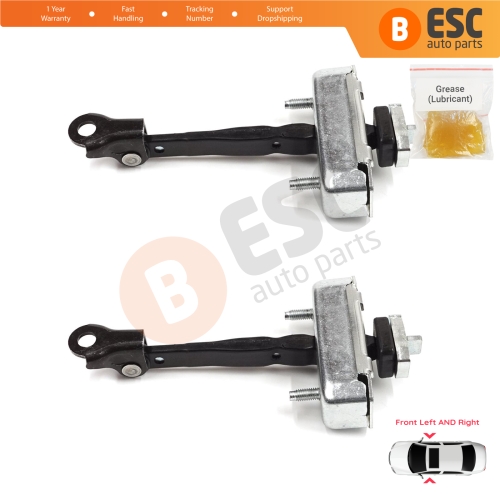 2 Pieces Front Door Stop Check Assy Limiter Strap for Toyota Sequoia MK2 XK60 2008-2022 Tundra MK2 XK50 2007-2021 4-Door 68620-0C023