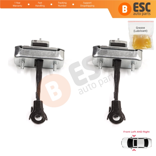 2 Pieces Front Door Stop Check Assy Limiter Strap for Toyota Sequoia MK2 XK60 2008-2022 Tundra MK2 XK50 2007-2021 4-Door 68620-0C023