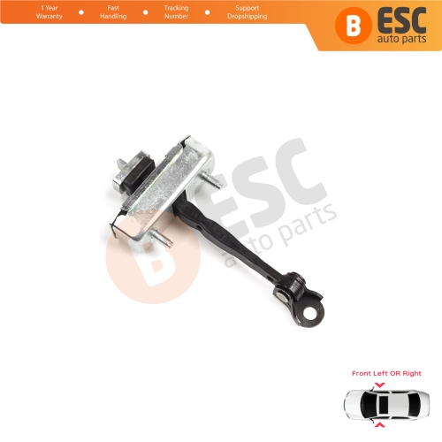 Front Door Stop Check Assy Limiter Strap for Toyota Sequoia MK2 XK60 2008-2022 Tundra MK2 XK50 2007-2021 4-Door 68620-0C023