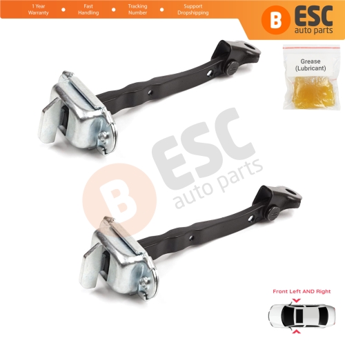 2 Pieces Front Door Stop Check Assy Limiter Strap for Toyota Corolla E21 E210 2019-On 4/5 Door 6861002350