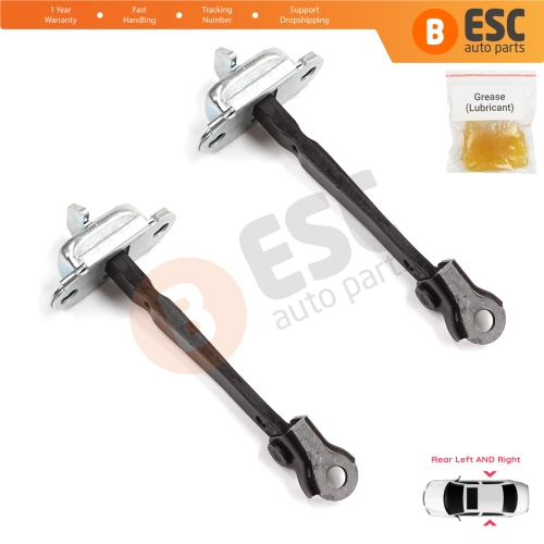 2 Pieces Rear Door Stop Check Assy Limiter Strap for Toyota Corolla E21 E210 2019-On 4/5 Door 68630-02340