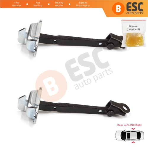 2 Pieces Rear Door Stop Check Assy Limiter Strap for Toyota Corolla E21 E210 2019-On 4/5 Door 68630-02340