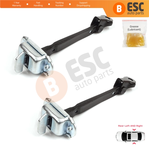 2 Pieces Rear Door Stop Check Assy Limiter Strap for Toyota Corolla E21 E210 2019-On 4/5 Door 68630-02340