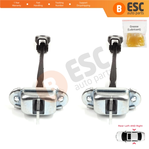 2 Pieces Rear Door Stop Check Assy Limiter Strap for Toyota Corolla E21 E210 2019-On 4/5 Door 68630-02340