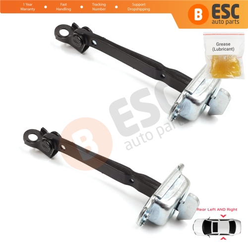 2 Pieces Rear Door Stop Check Assy Limiter Strap for Toyota Corolla E21 E210 2019-On 4/5 Door 68630-02340