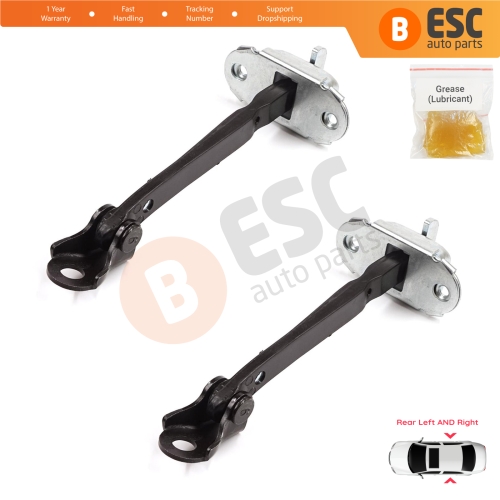 2 Pieces Rear Door Stop Check Assy Limiter Strap for Toyota Corolla E21 E210 2019-On 4/5 Door 68630-02340