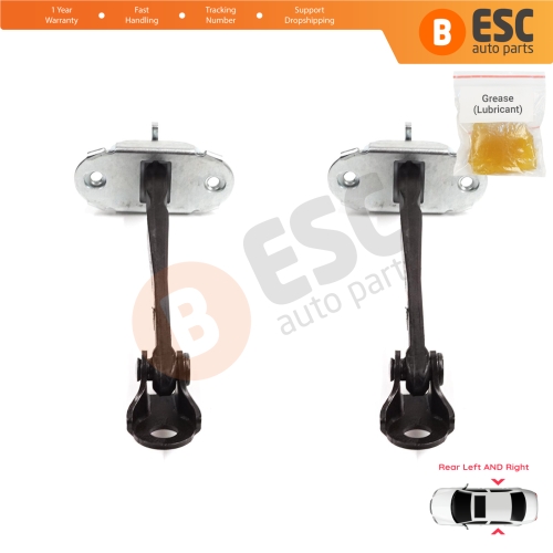 2 Pieces Rear Door Stop Check Assy Limiter Strap for Toyota Corolla E21 E210 2019-On 4/5 Door 68630-02340