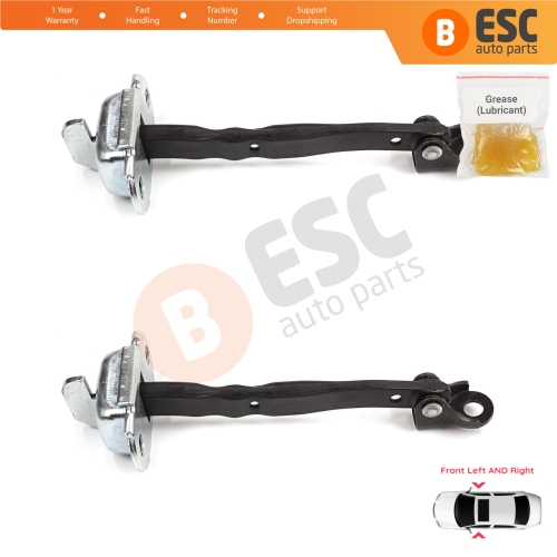 2 Pieces Front Door Stop Check Assy Limiter Strap for Toyota RAV4 MK5 XA50 A5 H5 2018-2025 6861042060