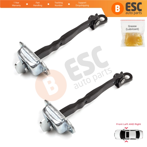 2 Pieces Front Door Stop Check Assy Limiter Strap for Toyota RAV4 MK5 XA50 A5 H5 2018-2025 6861042060