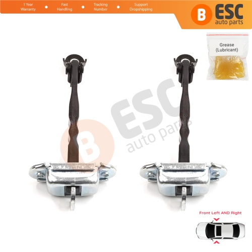 2 Pieces Front Door Stop Check Assy Limiter Strap for Toyota RAV4 MK5 XA50 A5 H5 2018-2025 6861042060