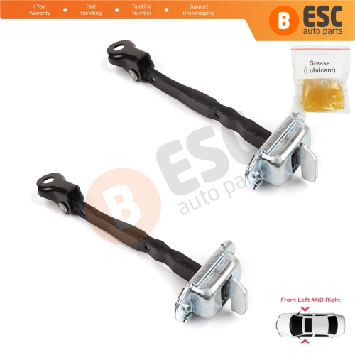 2 Pieces Front Door Stop Check Assy Limiter Strap for Toyota RAV4 MK5 XA50 A5 H5 2018-2025 6861042060