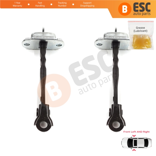 2 Pieces Front Door Stop Check Assy Limiter Strap for Toyota RAV4 MK5 XA50 A5 H5 2018-2025 6861042060