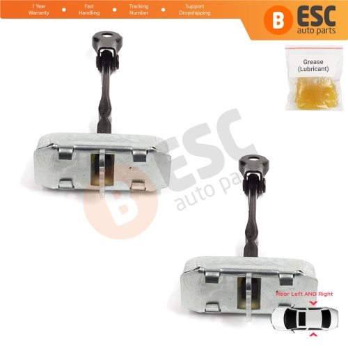 2 Pieces Rear Door Stop Check Assy Limiter Strap for Toyota Auris MK1 E150 E15 2007-2012 68630-02121