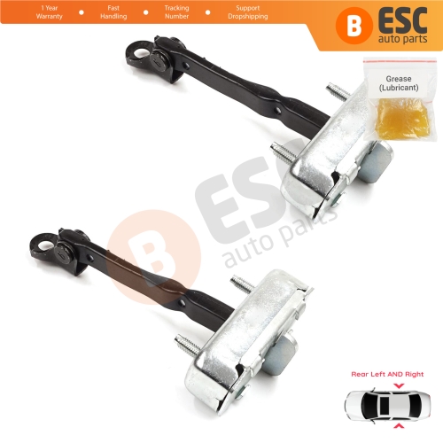 2 Pieces Rear Door Stop Check Assy Limiter Strap for Toyota Auris MK1 E150 E15 2007-2012 68630-02121