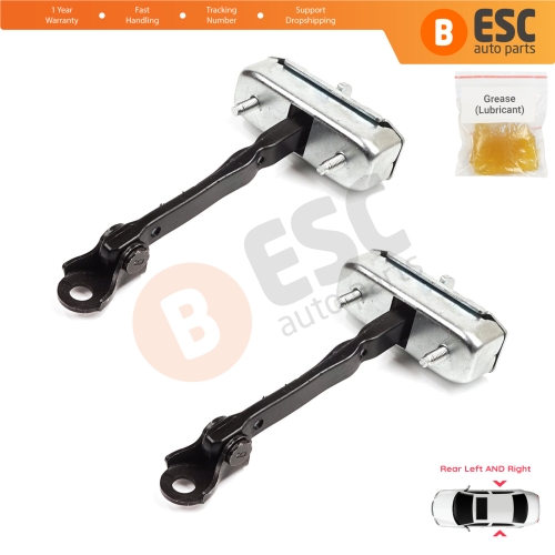 2 Pieces Rear Door Stop Check Assy Limiter Strap for Toyota Auris MK1 E150 E15 2007-2012 68630-02121