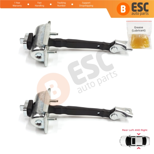 2 Pieces Rear Door Stop Check Assy Limiter Strap for Vauxhall Opel Insignia B Z18 2017-On Buick Regal MK6 	2018-2020 39089088