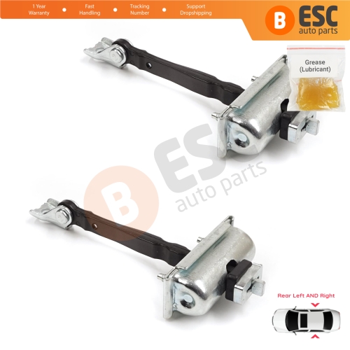 2 Pieces Rear Door Stop Check Assy Limiter Strap for Vauxhall Opel Insignia B Z18 2017-On Buick Regal MK6 	2018-2020 39089088
