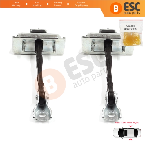 2 Pieces Rear Door Stop Check Assy Limiter Strap for Vauxhall Opel Insignia B Z18 2017-On Buick Regal MK6 	2018-2020 39089088