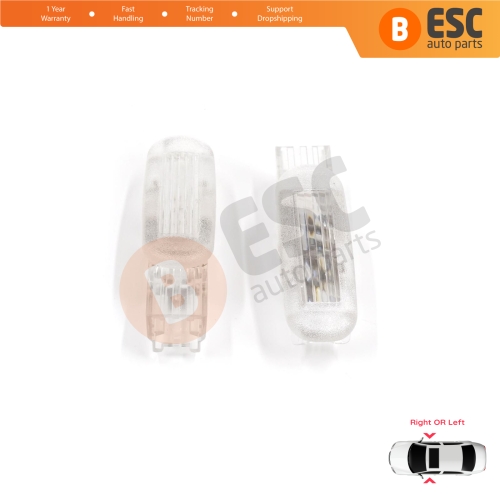 2 Pieces Door Lighting Courtesy Lamp for Renault Clio MK3 Megane MK2 3 Scenic MK2 3 Fluence L3 8200120715
