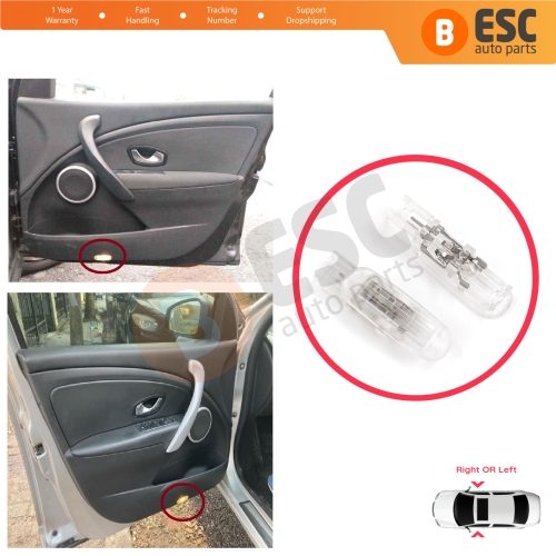 2 Pieces Door Lighting Courtesy Lamp for Renault Clio MK3 Megane MK2 3 Scenic MK2 3 Fluence L3 8200120715