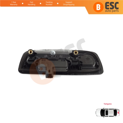 Rear Tailgate Exterior Door Opener Handle Black for Renault Kangoo MK2 Express FW Be Bop KW Mercedes Citan W415 8200497807