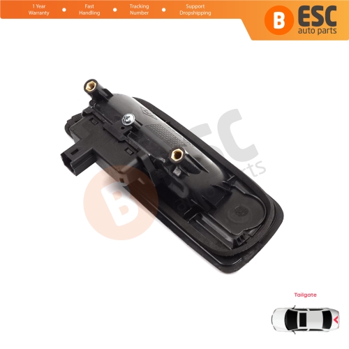 Rear Tailgate Exterior Door Opener Handle Black for Renault Kangoo MK2 Express FW Be Bop KW Mercedes Citan W415 8200497807
