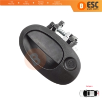 Rear Tailgate Exterior Door Opener Handle Black for Renault Kangoo KC Express FC Nissan Kubistar MK1 X76 8200153666