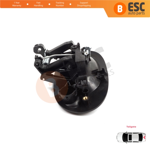 Rear Tailgate Exterior Door Opener Handle Black for Renault Kangoo KC Express FC Nissan Kubistar MK1 X76 8200153666