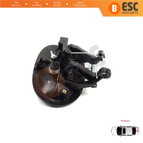 Rear Tailgate Exterior Door Opener Handle Black for Renault Kangoo KC Express FC Nissan Kubistar MK1 X76 8200153666