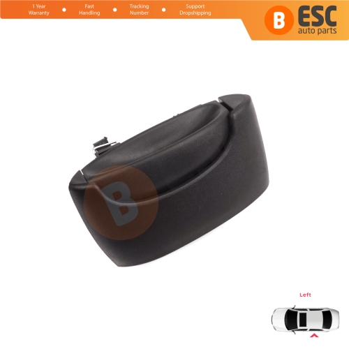 Left Side Sliding Door Exterior Opener Handle Black for Renault Kangoo KC Express FC Nissan Kubistar MK1 X76 8200107371