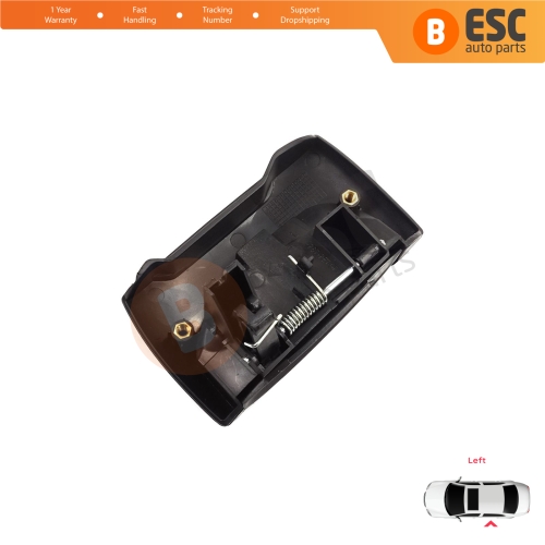 Left Side Sliding Door Exterior Opener Handle Black for Renault Kangoo KC Express FC Nissan Kubistar MK1 X76 8200107371