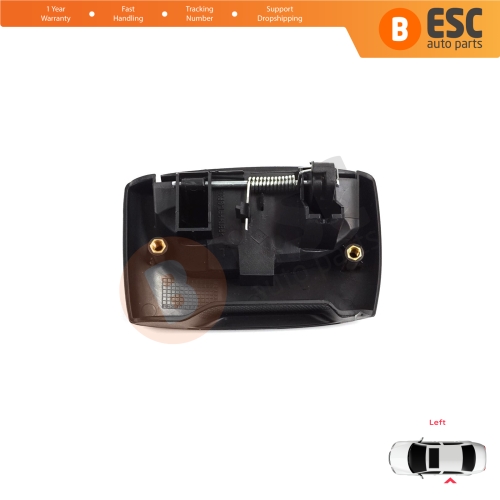 Left Side Sliding Door Exterior Opener Handle Black for Renault Kangoo KC Express FC Nissan Kubistar MK1 X76 8200107371
