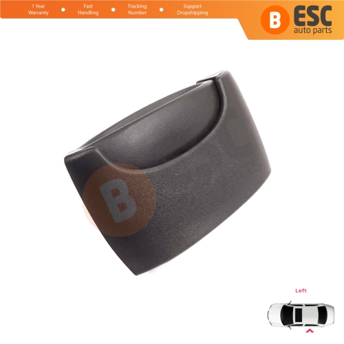 Left Side Sliding Door Exterior Opener Handle Black for Renault Kangoo KC Express FC Nissan Kubistar MK1 X76 8200107371