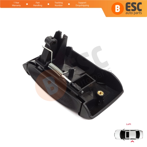 Left Side Sliding Door Exterior Opener Handle Black for Renault Kangoo KC Express FC Nissan Kubistar MK1 X76 8200107371