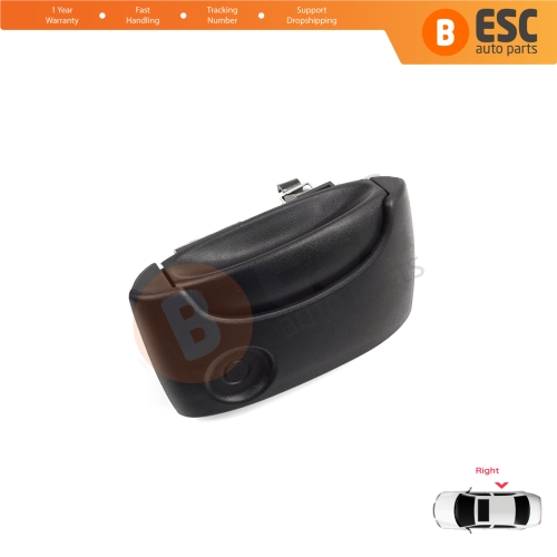 Right Side Sliding Door Exterior Opener Handle Black for Renault Kangoo KC Express FC Nissan Kubistar MK1 X76 8200107372