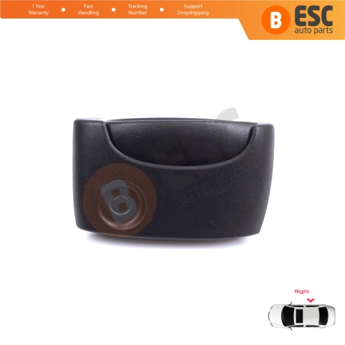 Right Side Sliding Door Exterior Opener Handle Black for Renault Kangoo KC Express FC Nissan Kubistar MK1 X76 8200107372