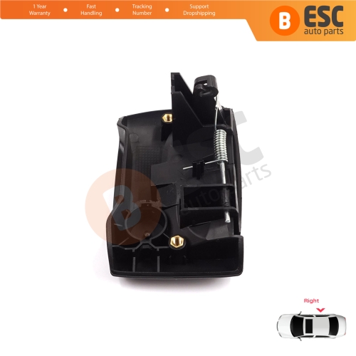 Right Side Sliding Door Exterior Opener Handle Black for Renault Kangoo KC Express FC Nissan Kubistar MK1 X76 8200107372