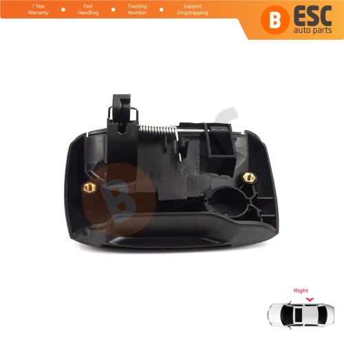 Right Side Sliding Door Exterior Opener Handle Black for Renault Kangoo KC Express FC Nissan Kubistar MK1 X76 8200107372