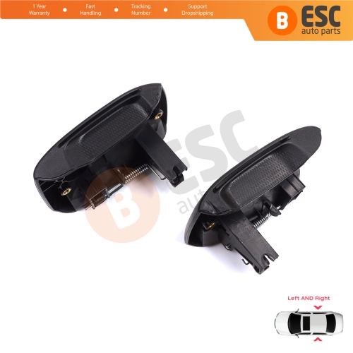 Left Right Side Sliding Door Exterior Opener Handle Black for Renault Kangoo KC Express FC Nissan Kubistar MK1 X76 8200107371 8200107372