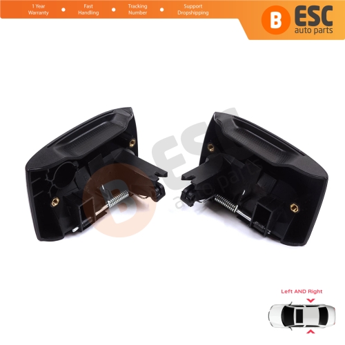 Left Right Side Sliding Door Exterior Opener Handle Black for Renault Kangoo KC Express FC Nissan Kubistar MK1 X76 8200107371 8200107372