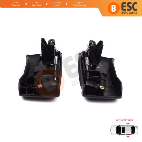 Left Right Side Sliding Door Exterior Opener Handle Black for Renault Kangoo KC Express FC Nissan Kubistar MK1 X76 8200107371 8200107372
