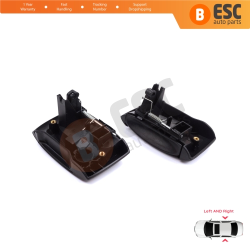Left Right Side Sliding Door Exterior Opener Handle Black for Renault Kangoo KC Express FC Nissan Kubistar MK1 X76 8200107371 8200107372
