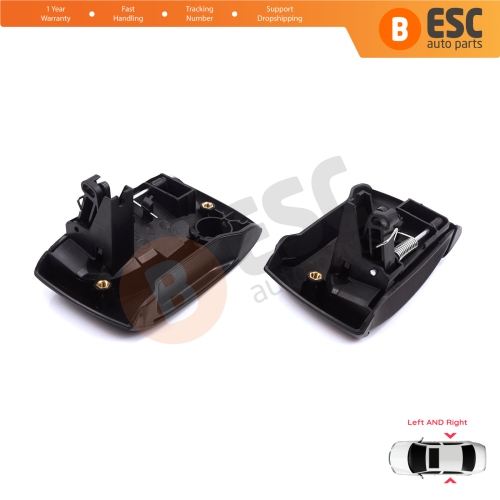 Left Right Side Sliding Door Exterior Opener Handle Black for Renault Kangoo KC Express FC Nissan Kubistar MK1 X76 8200107371 8200107372