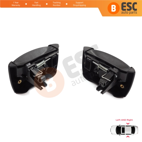 Left Right Side Sliding Door Exterior Opener Handle Black for Renault Kangoo KC Express FC Nissan Kubistar MK1 X76 8200107371 8200107372