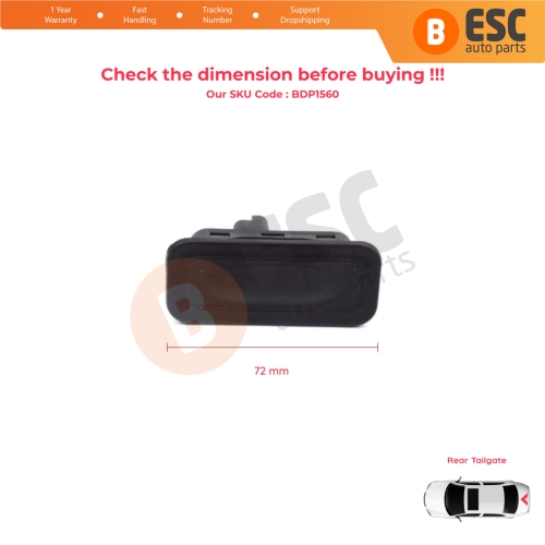 Rear Tailgate Lock Release Button for Renault Megane Scenic MK2 3 Clio MK3 MK4 Captur Laguna 3 Modus Twingo 2 8200076256
