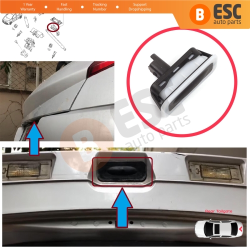 Rear Tailgate Lock Release Button for Renault Megane Scenic MK2 3 Clio MK3 MK4 Captur Laguna 3 Modus Twingo 2 8200076256
